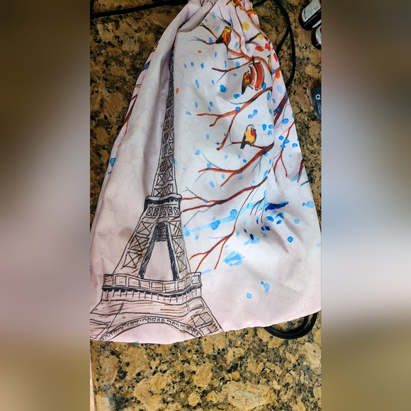 Paris Eiffeltower drawstring backpack/bag - Picture 5 of 5